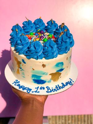 Watercolor Cake (pre-order) at VTasteCakes Vegan Bakeshop in Tucker