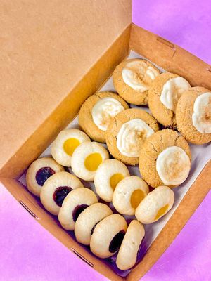 Shortbread Cookies, Brown Sugar Cookies w/Maple Glaze at VTasteCakes Vegan Bakeshop in Tucker