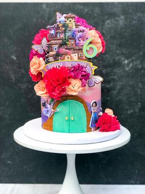 Custom Encanto Cake at VTasteCakes Vegan Bakeshop in Tucker