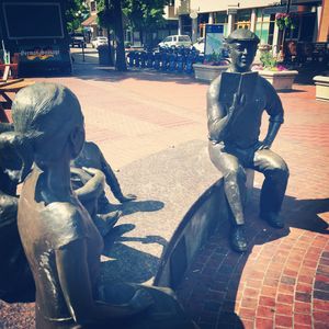 They’re located right by Kesey Square ❤️⚡️💙  at Voodoo Doughnut Tres in Eugene