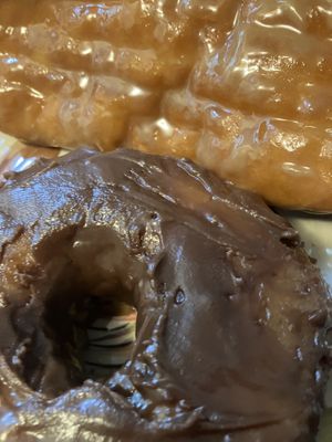 Chocolate & maple! Fantastic!!!  at Voodoo Doughnut Tres in Eugene