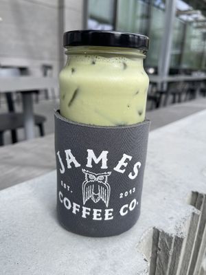 matcha latte with oat milk   at James Coffee Co - Banker's Hill in San Diego