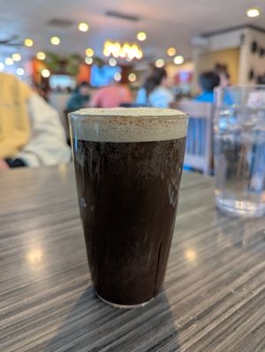 Vanilla oat milk nitro brew. Super delish. at Mama Kat's Restaurant in San Marcos