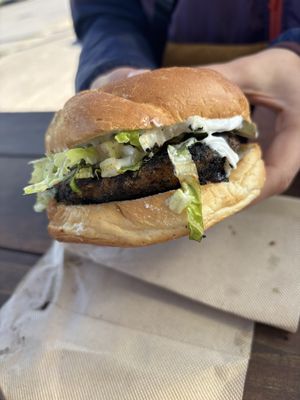 Oregon Wildfire burge  at Chicken Crossing in Eugene