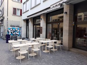 Exterior at roots - Münstergasse in Zurich