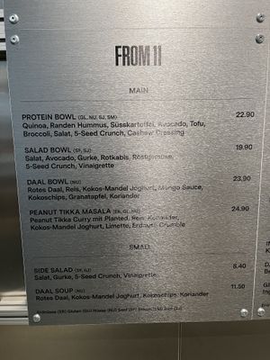 Menu 03/2025  at roots - Münstergasse in Zurich