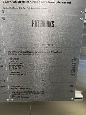 Menu 5 03/2025  at roots - Münstergasse in Zurich