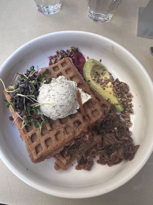 Salzig waffles  at roots - Münstergasse in Zurich