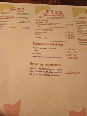 Not a veg restaurant, serves dead animals that your money pays for. at Deleite Vegetariano in Popayan