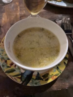 Soup  at Deleite Vegetariano in Popayan