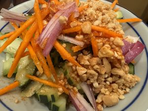 Cucumber salad  at Tiny-Thai in Cotati