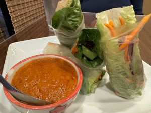 Fresh rolls  at Tiny-Thai in Cotati
