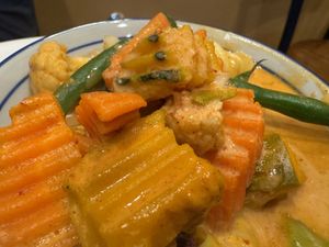 Pumpkin curry  at Tiny-Thai in Cotati