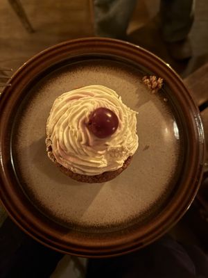 Vegan chocolat muffin  at Kaffeehaus Krumm & Schief in Bamberg