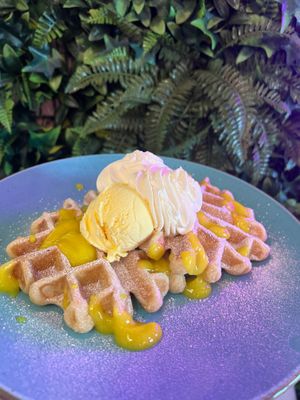 Vegan Lemon Curd Waffles 🧇  at Sugar & Spice by S in Coventry