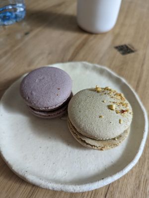 Pistachio and mulled wine at Angel Cakes - Bluewaters in Dubai