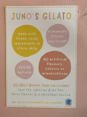   at Juno's Gelato in Palolem