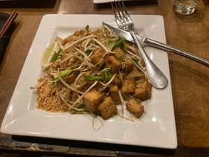 Vegan pad Thai  at Indochine Downtown in Jacksonville