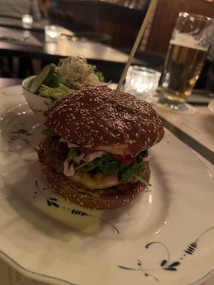 Vegan Hendl Burger  at Servus Heidi in Munich