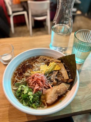 Amazing ramen + free water   at Yatta Vegan Ramen in Warsaw