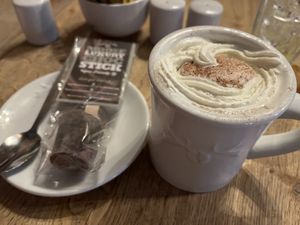 Hot chocolate   at Moose Coffee in Liverpool