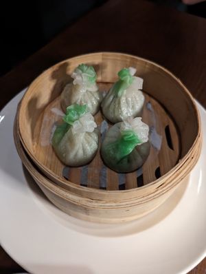 Truffle edamame dimsum at Shi Restaurant in Dubai