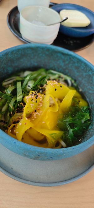 (vegan) Kombu Dashi und Mie-Nudeln at Villa Esche in Chemnitz