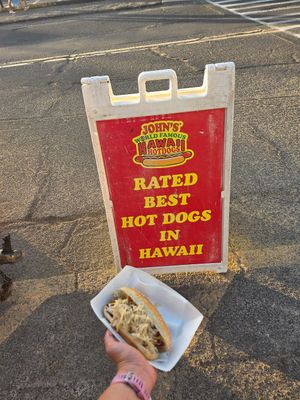  at John's World Famous Hot Dogs in Honolulu