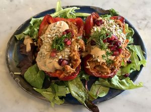 harvest shreds stuffed pepper!  at Ivy Cafe in Clayton