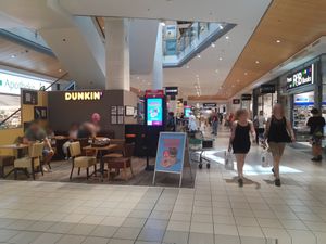 Seating inside mall at Dunkin‘ in Emmen