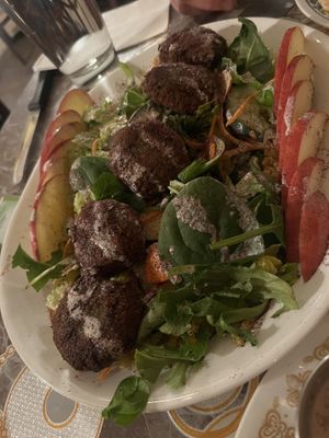 Falafel meal - ask for vegan dressing   at Garden House in Rosendale