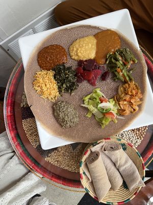   at Delish Ethiopian Cuisine in Seattle