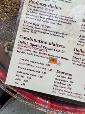   at Delish Ethiopian Cuisine in Seattle