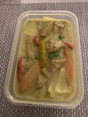 Vegan Thai Green Curry Chicken  at Hot Wok Chinese Takeaway in North London