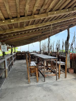 second floor  at Kislap Beach Bar in San Felipe