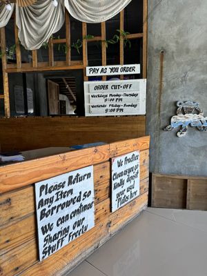 interior  at Kislap Beach Bar in San Felipe