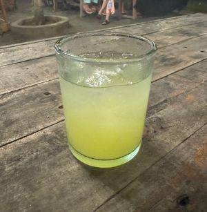 calamsi juice from meal combo  at Kislap Beach Bar in San Felipe