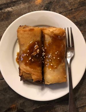 mango turon  at Kislap Beach Bar in San Felipe