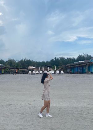 beach entrance landmarks  at Kislap Beach Bar in San Felipe