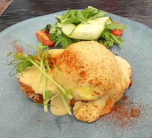 V-eggs Benedict at Loving Hut Perth in Wembley