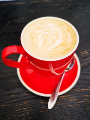 Decaff Oat Flat White at Loving Hut Perth in Wembley