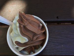 Vegan soft serve ice cream at Loving Hut Perth in Wembley