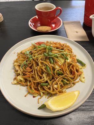 Mi goreng noodles (special menu)  at Loving Hut Perth in Wembley
