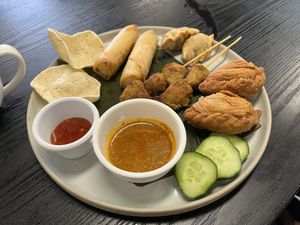 Mixed platter  at Loving Hut Perth in Wembley