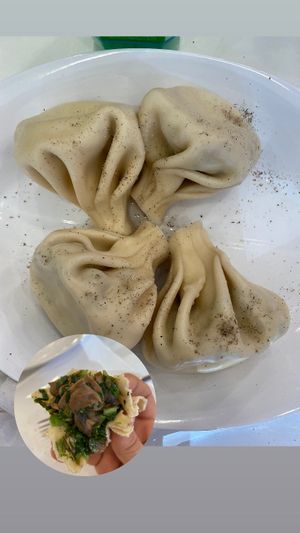 Хинкали с грибами at SAS Food Court in Yerevan