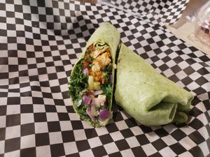 Hot Girl wrap was delicious! at rooted AF in Wilmington