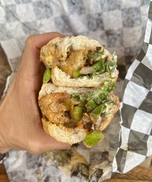 (v) Rooted AF - Chikn' Cheesesteak  at rooted AF in Wilmington