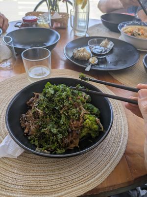 Gugu mian with glass noodles at Dumplings & Noodles in Vilcabamba