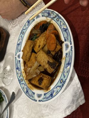 Braised tofu  at Golden China in Casablanca