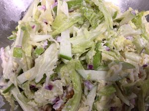 Green Apple & Walnut Slaw at Mandala VGF in Wynnum